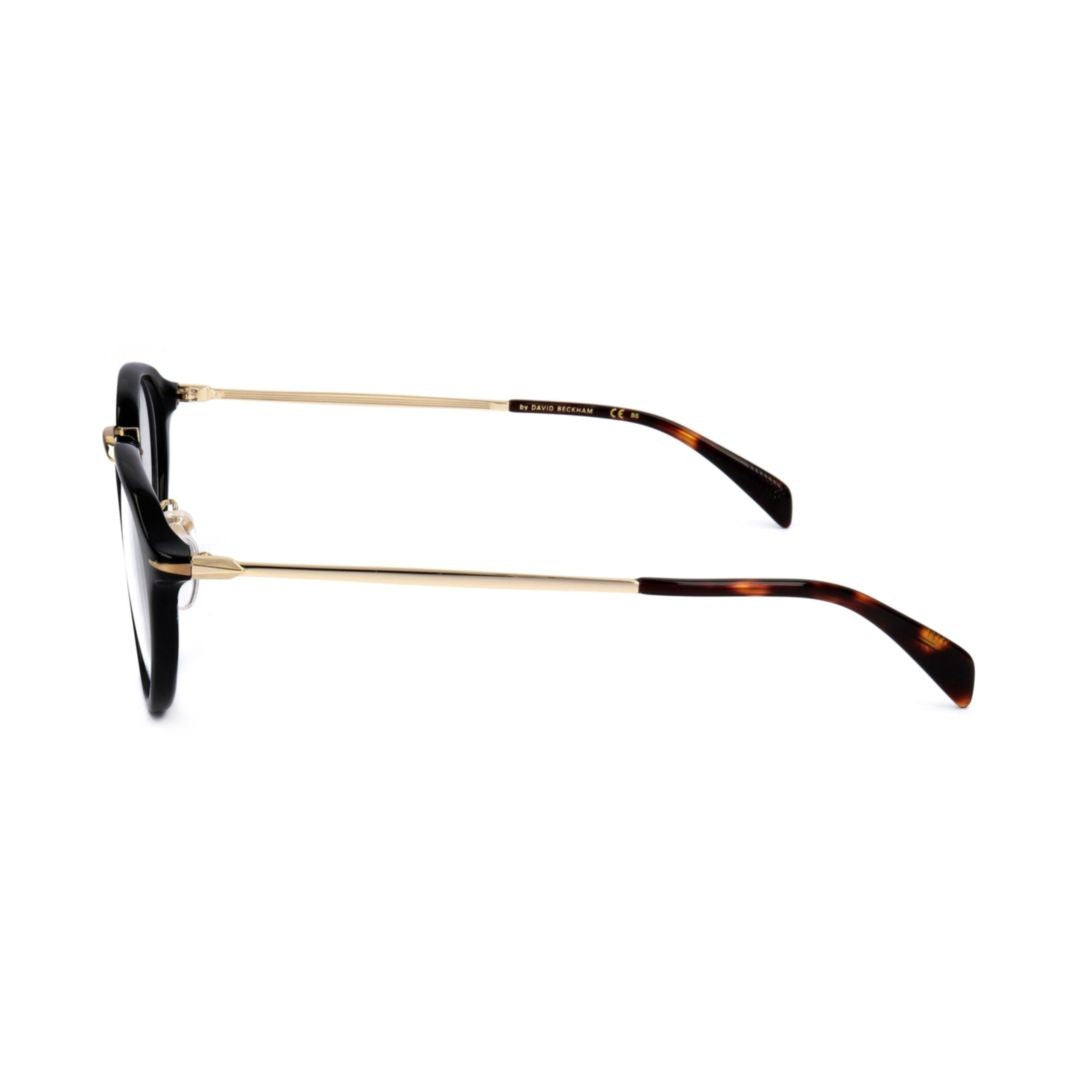 David Beckham Db 1014 Round Black Acetate Eyeglasses