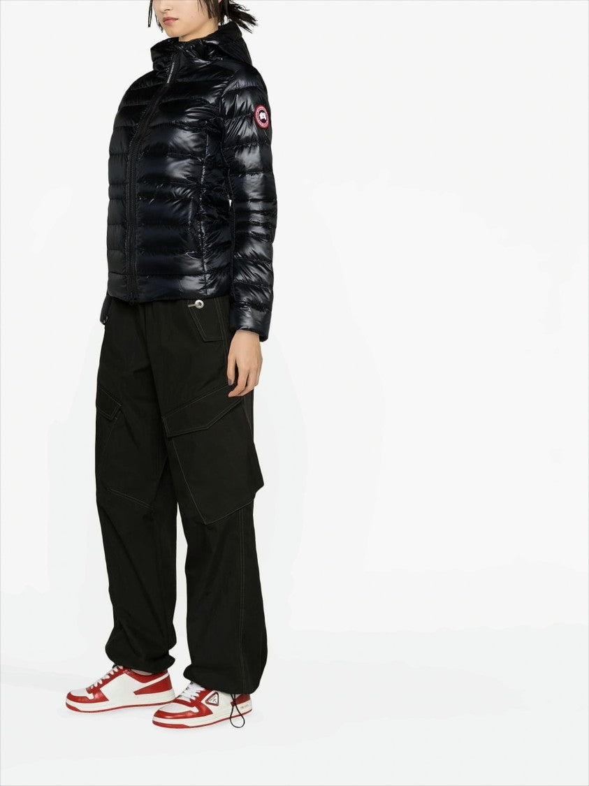 Canada Goose Glossy Quilted Short Padded Jacket With Hood