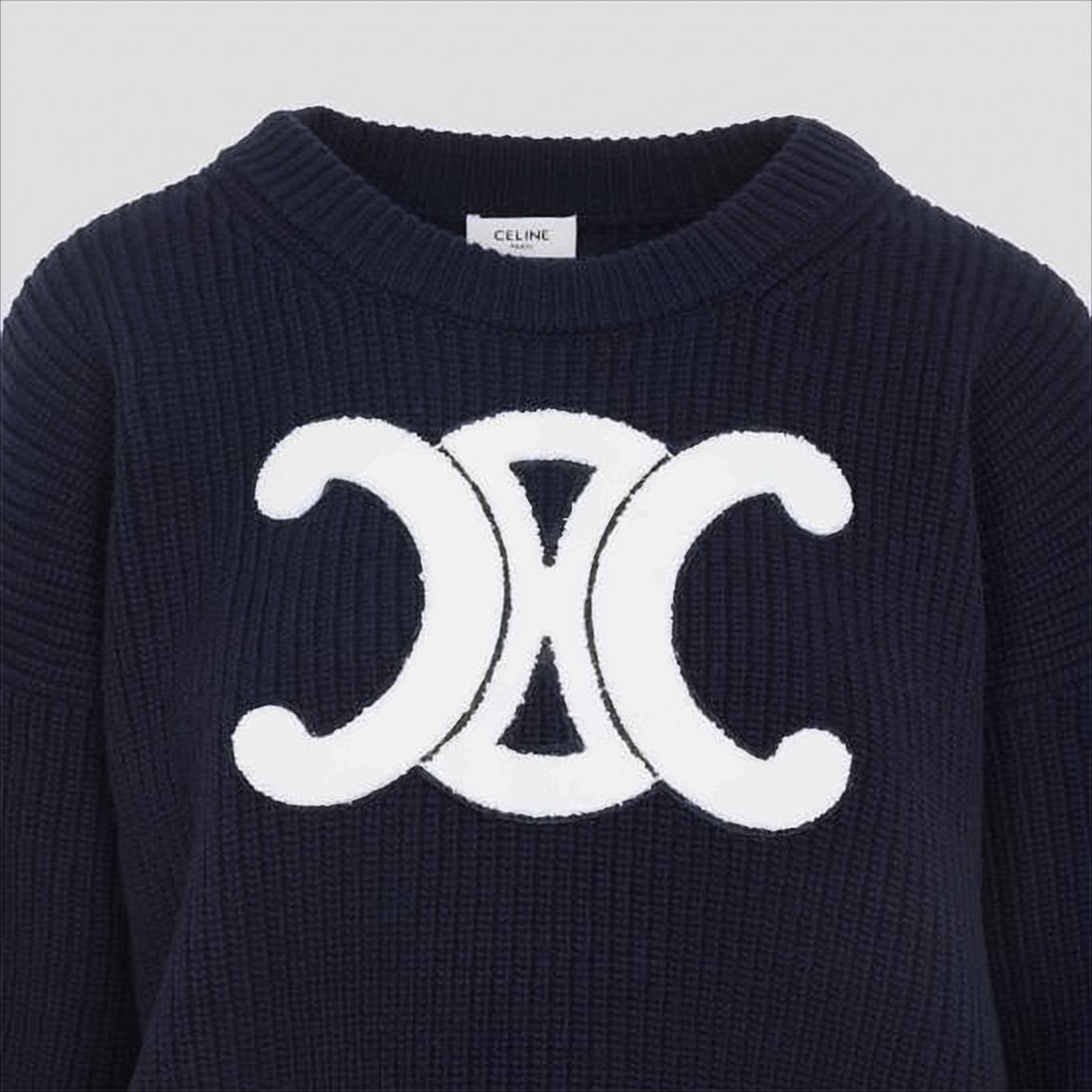 Celine Chunky Ribbed Knit Sweater