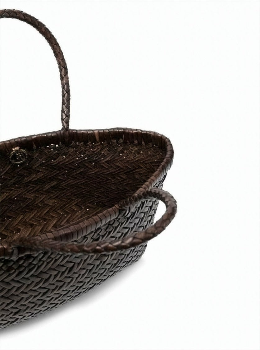 Dragon Diffusion Woven Calf Leather Shoulder Bag