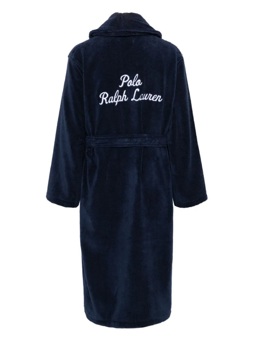 Polo Ralph Lauren Long-Sleeved Shawl Robe In Plush Cotton