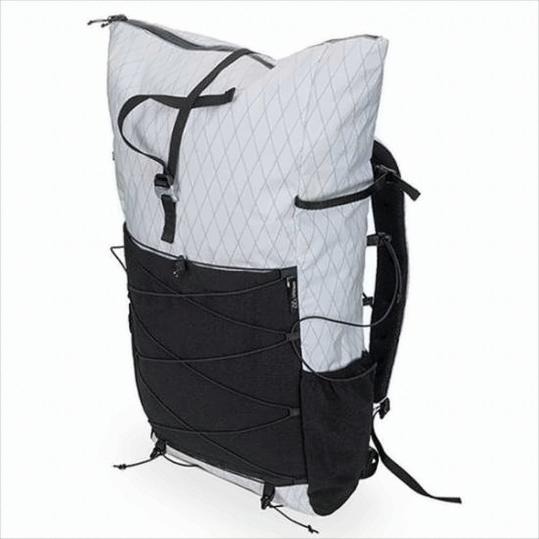 Liteway Tall Rectangular Backpack With External Bungee Cords