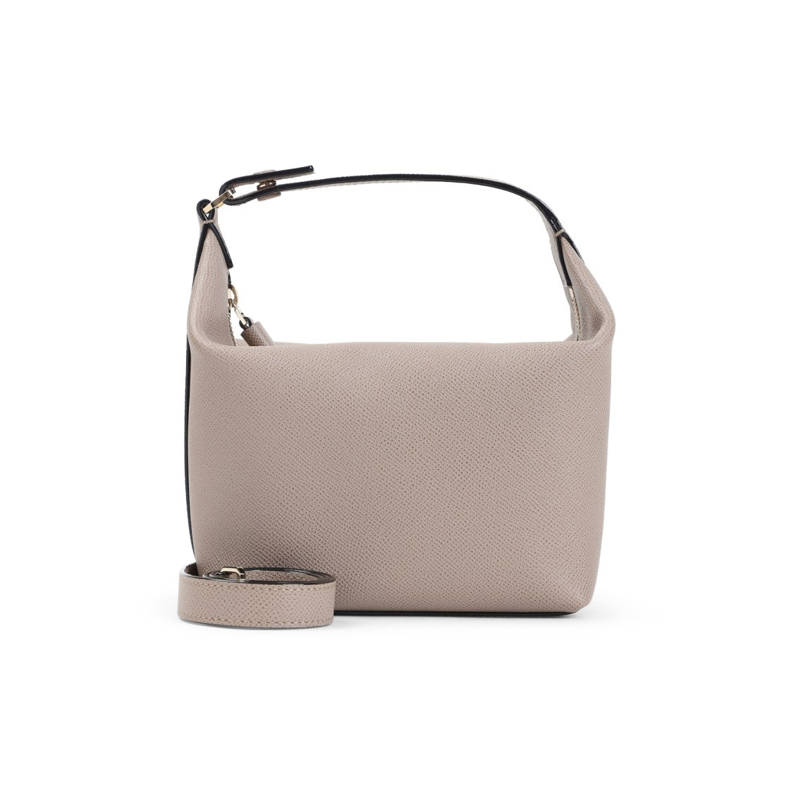 Valextra Structured Calf Leather Shoulder Bag