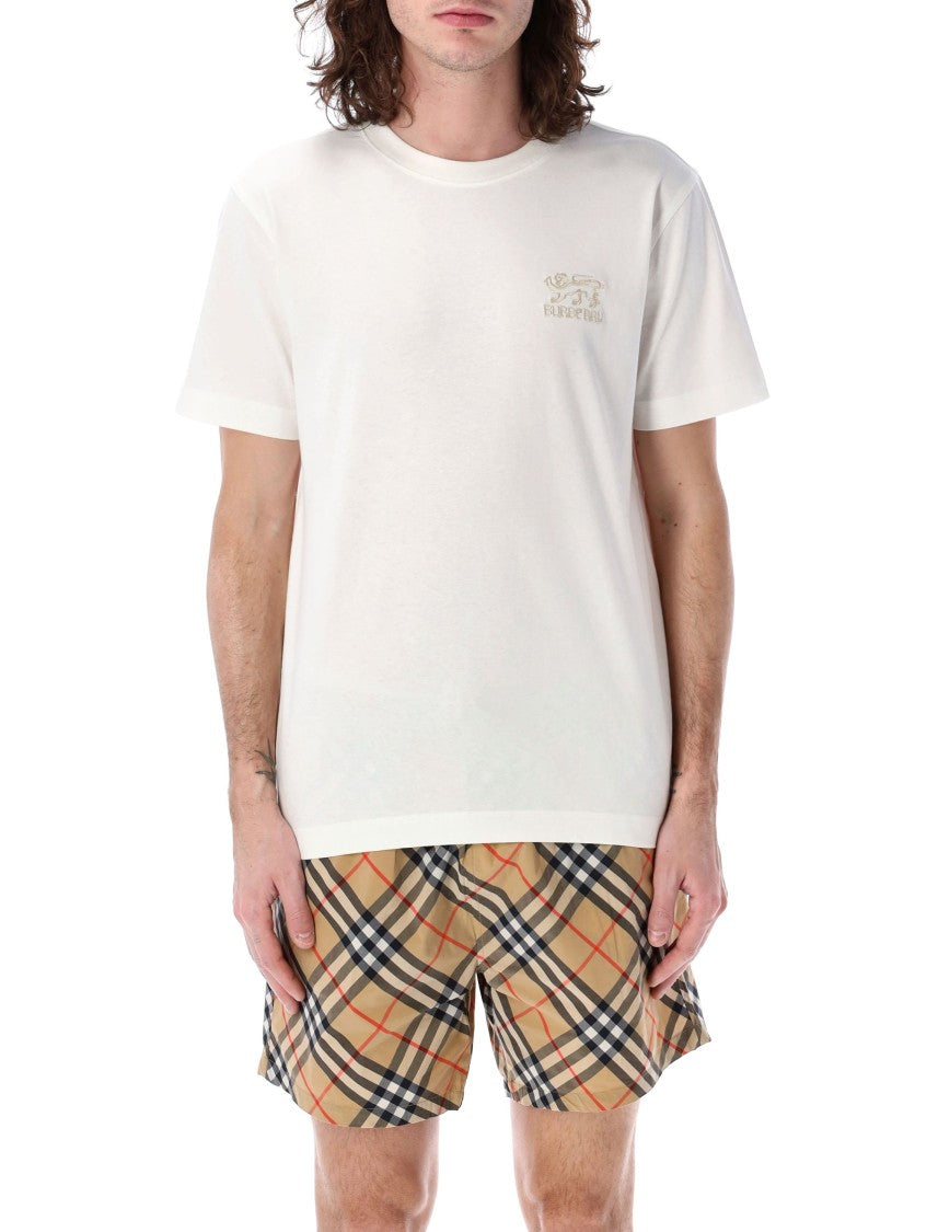 Burberry Embroidered Cotton T-Shirt
