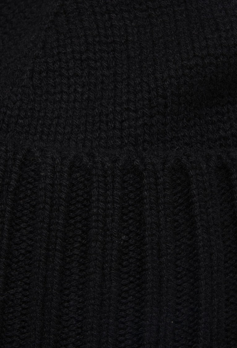 Kangra Cashmere Beanie With Ribbed Edge