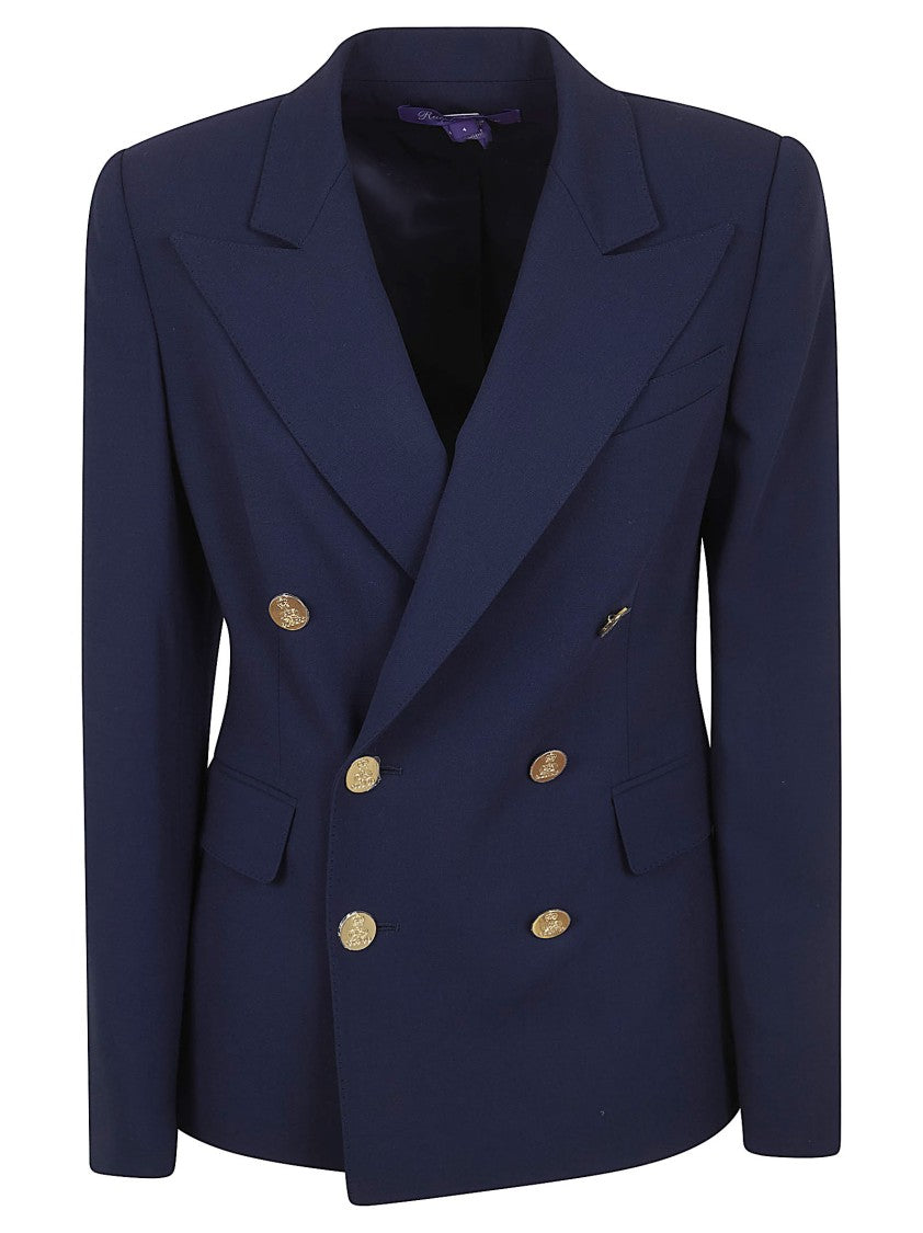 Polo Ralph Lauren Tailored Wool Jacket With Double-Breasted Closure And Peak Lapels