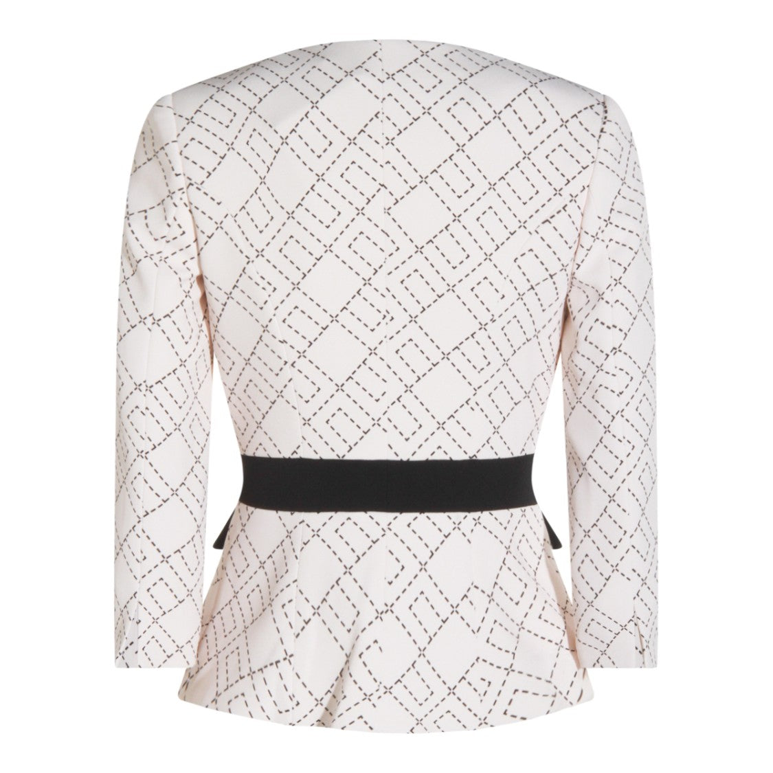 Elisabetta Franchi White And Black Blazer