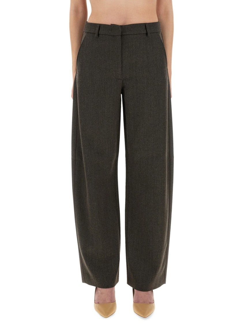 Moschino High-Waisted Wide Leg Pants With Tailored Silhouette