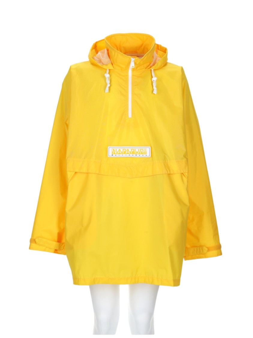 Napa By Martine Rose Half-Zip Yellow Sports Jacket With Adjustable Hood