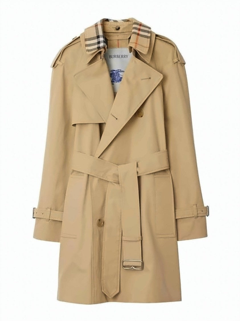 Burberry Double-Breasted Cotton Gabardine Trench Coat