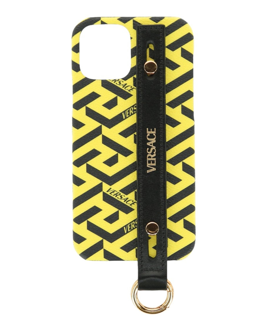 Versace Coated Canvas La Greca Iphone 12 Case
