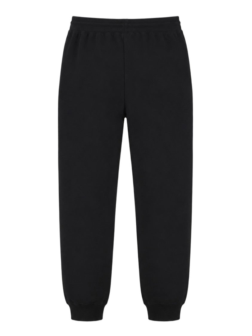 Canada Goose Relaxed Fit Black Trousers With Elastic Waistband And Ribbed Cuffs