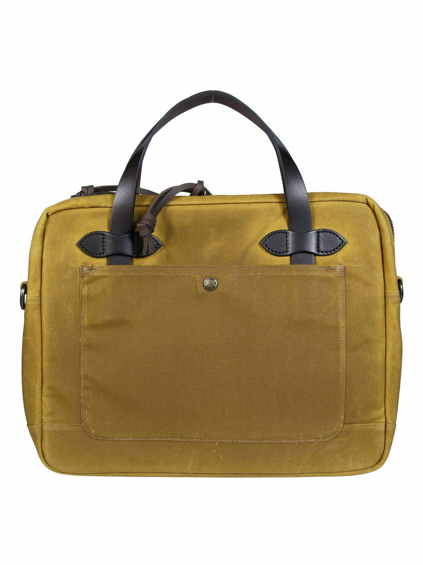 Filson Oil-Finished Tin Cloth Leather Briefcase
