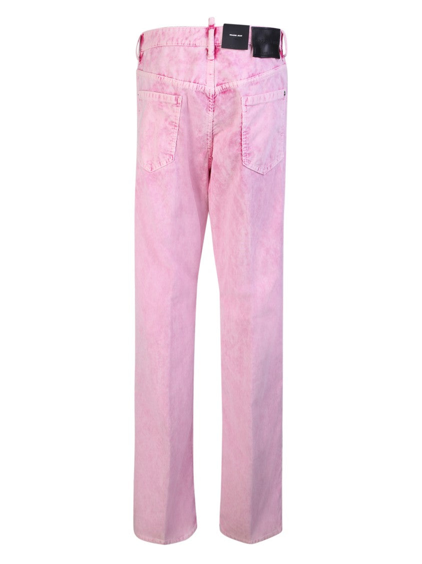 Dsquared2 Pink Cotton Jeans