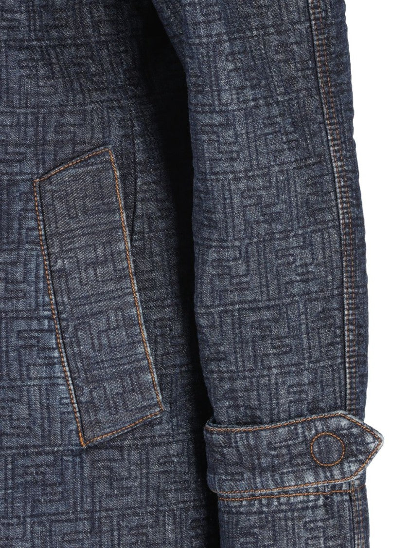 Fendi Textured Geometric Pattern Fendi Jacket