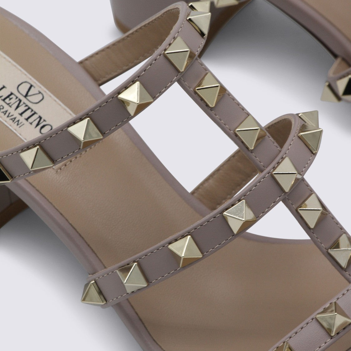 Valentino Garavani Cage-Design Sandals With Pyramid Metallic Studs