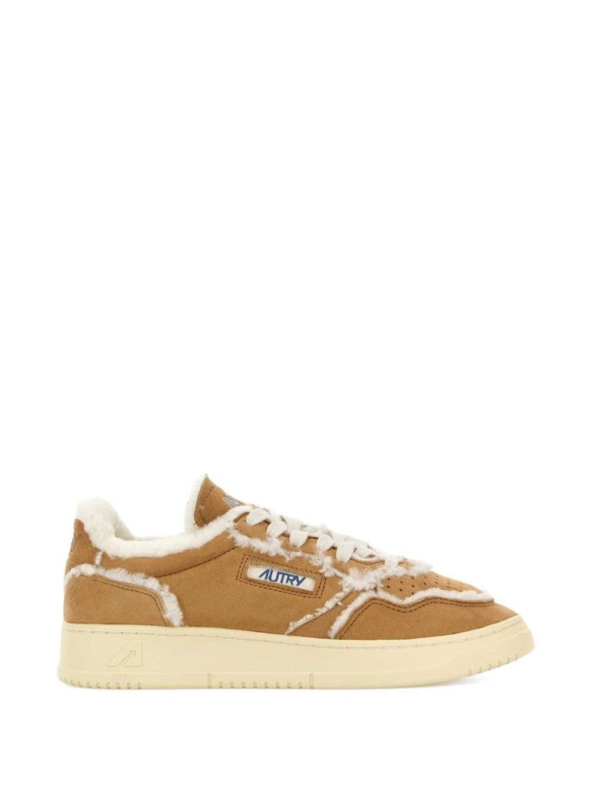 Autry Low-Top Sheep Leather Shearling Sneakers