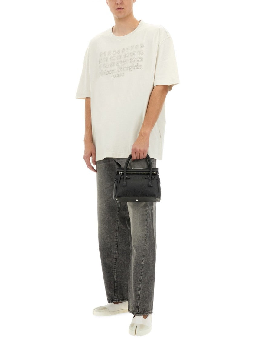 Maison Margiela Oversized T-Shirt With Embossed Logo Design