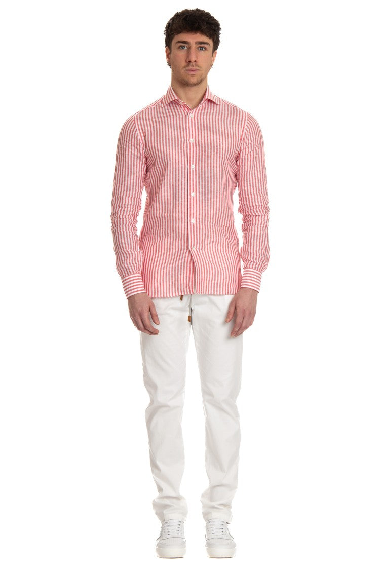 Borriello Striped Linen Tailored Shirt