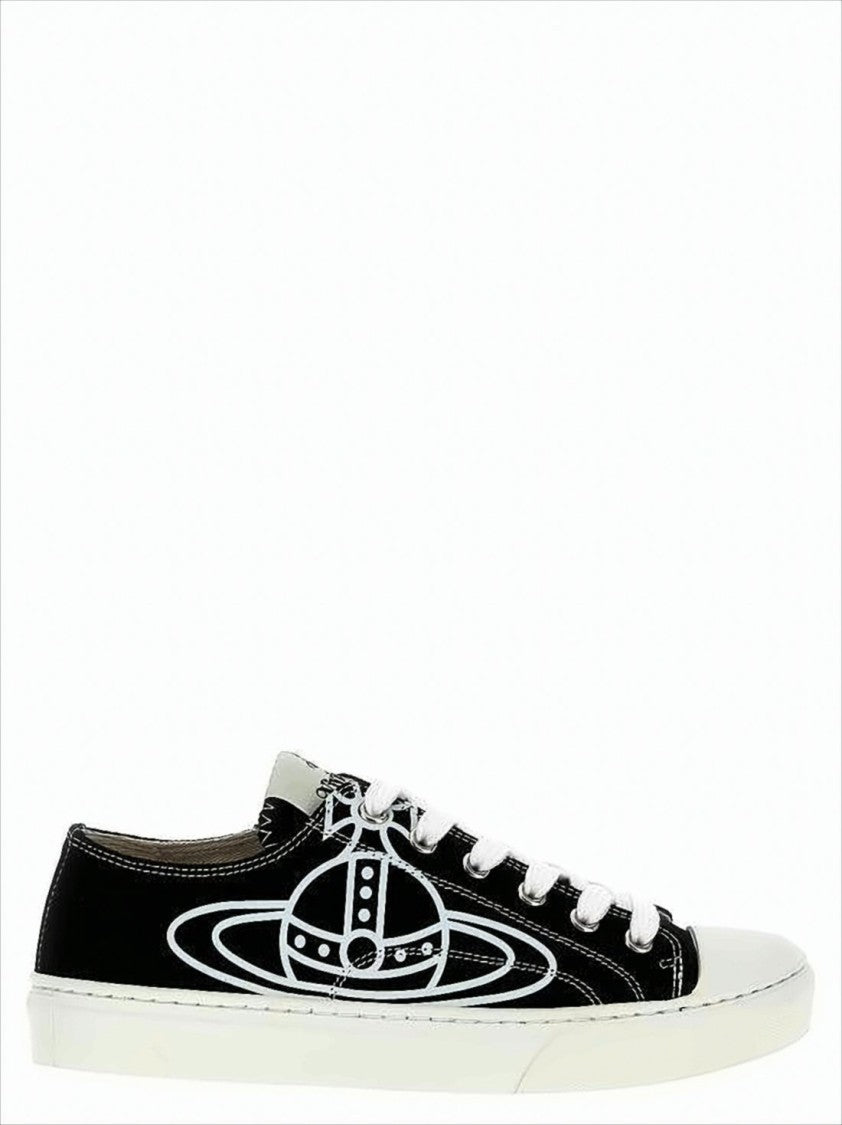 Vivienne Westwood Low-Top Sneakers With Contrasting Detail And Bold Emblem