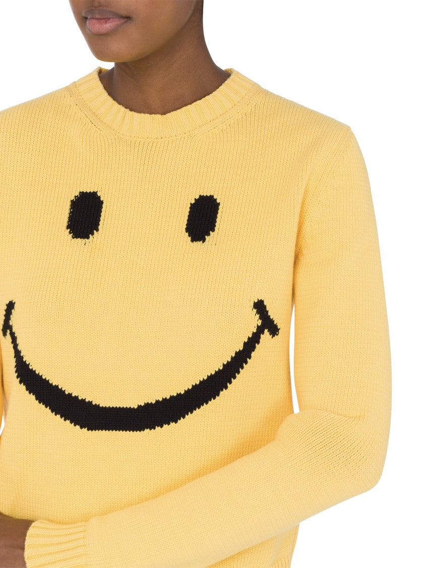 Moschino Smiley Face Knit Sweater