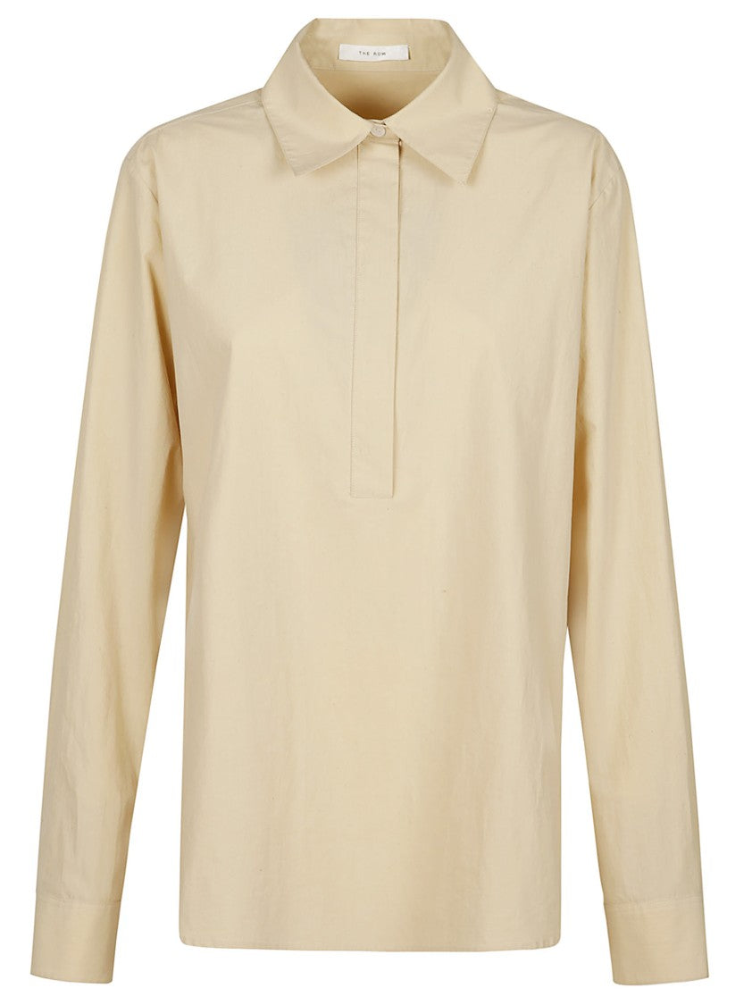 The Row Margan Shirt With Classic Collar And Concealed Placket