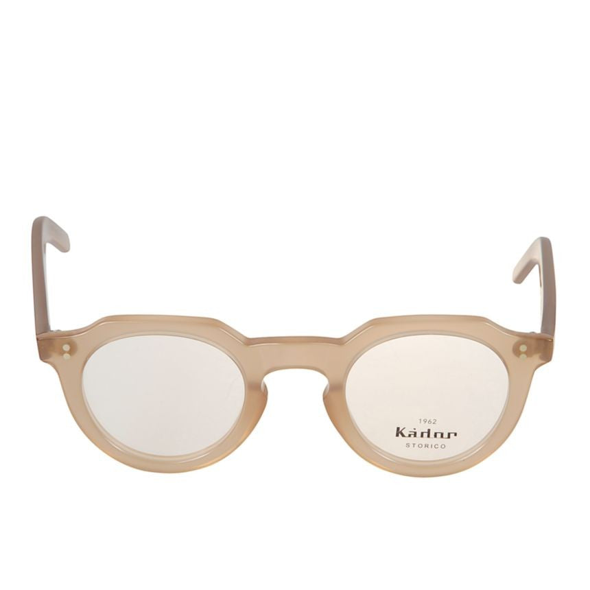 Kador Storiko Translucent Beige Round Frame Eyeglasses
