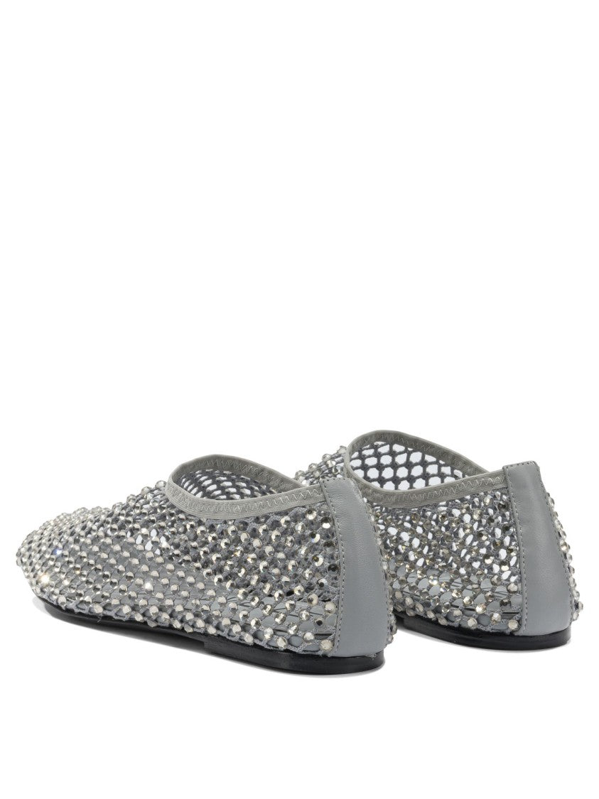 Strategia Breathable Grey Ballerinas With Reflective Embellishments
