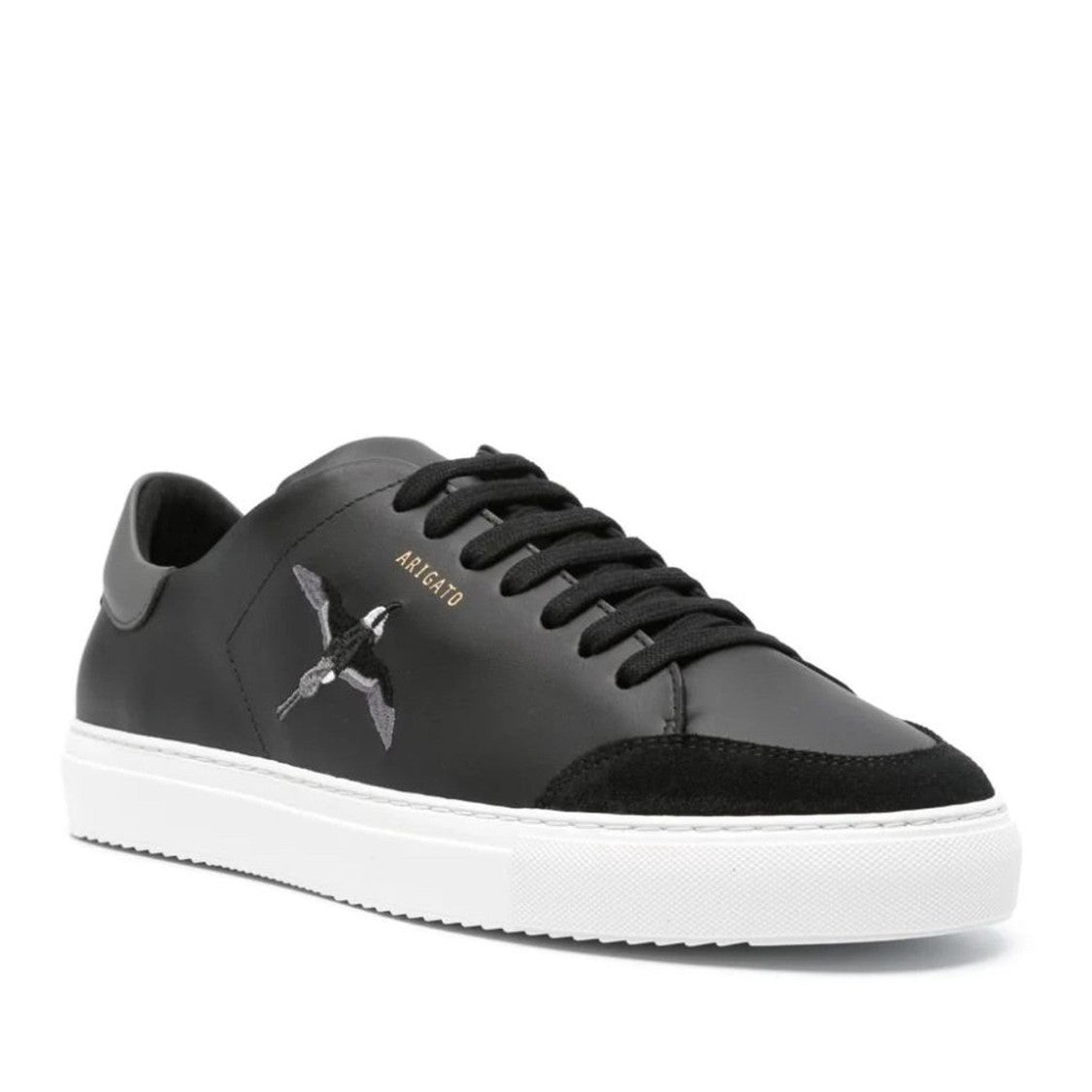 Axel Arigato Black Clean 90 Bee Bird Thick Sole Leather Sneakers
