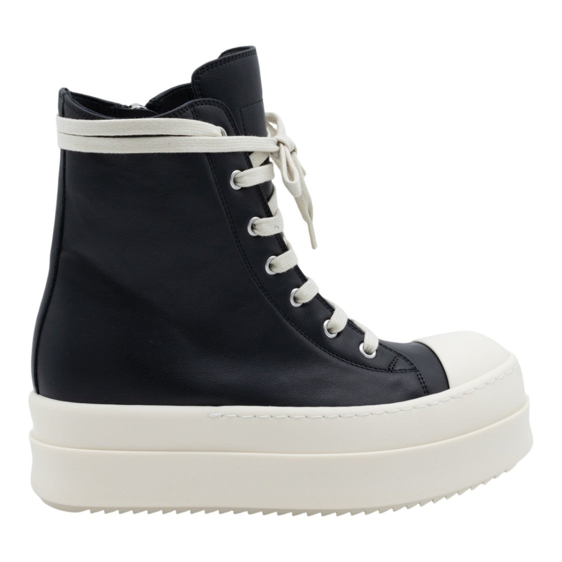 Rick Owens High-Top Platform Sneakers With Padded Ankle Collar