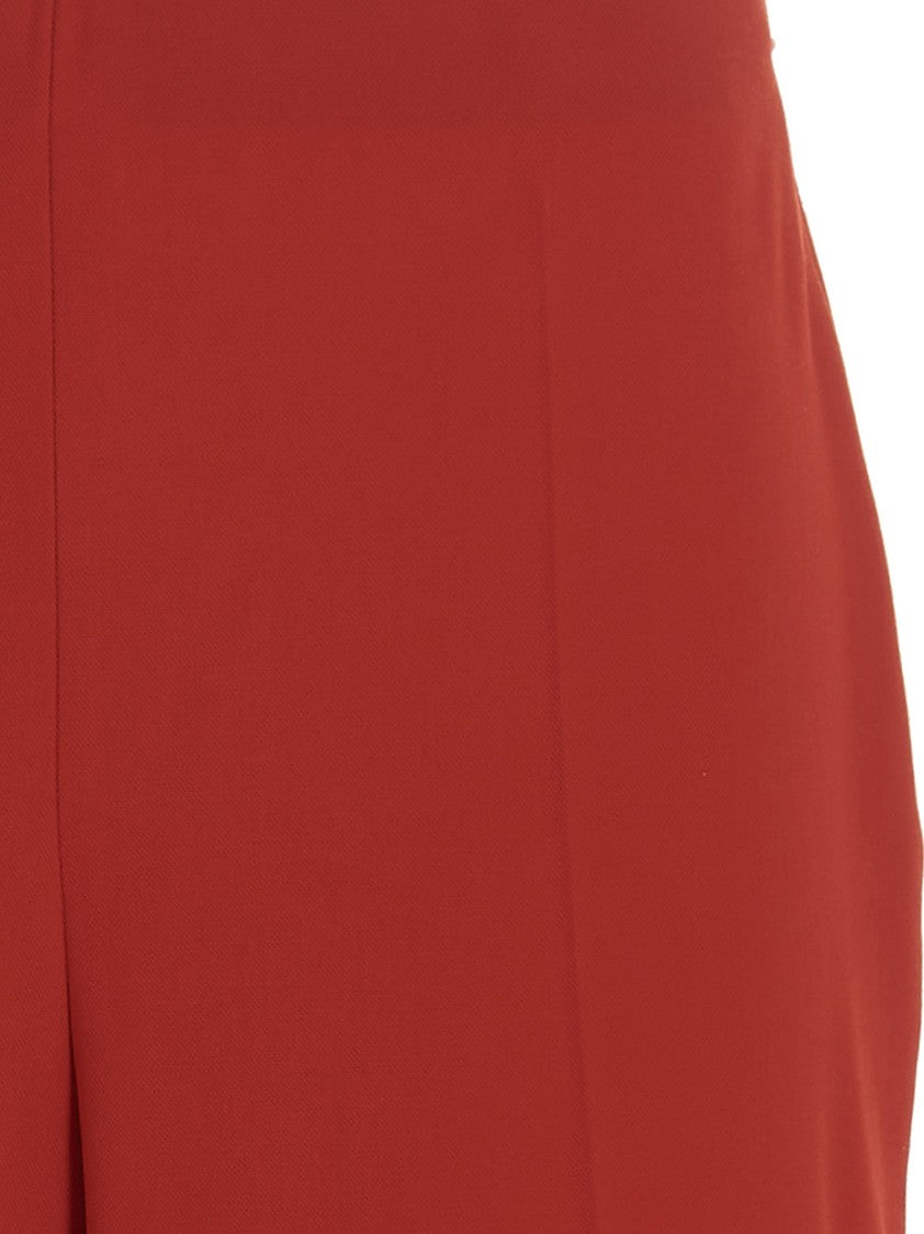 Ferragamo Straight Pants With Pleat