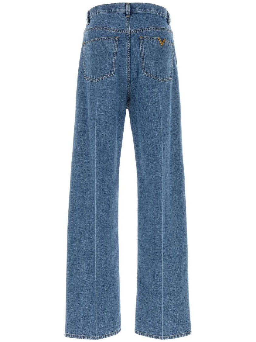 Valentino Denim 5 Tasche Straight Leg Jeans