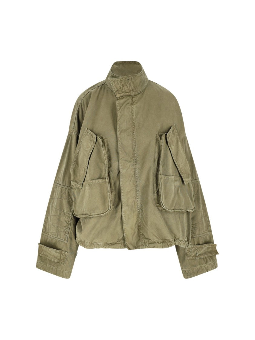The Attico Cargo Jacket – Black
