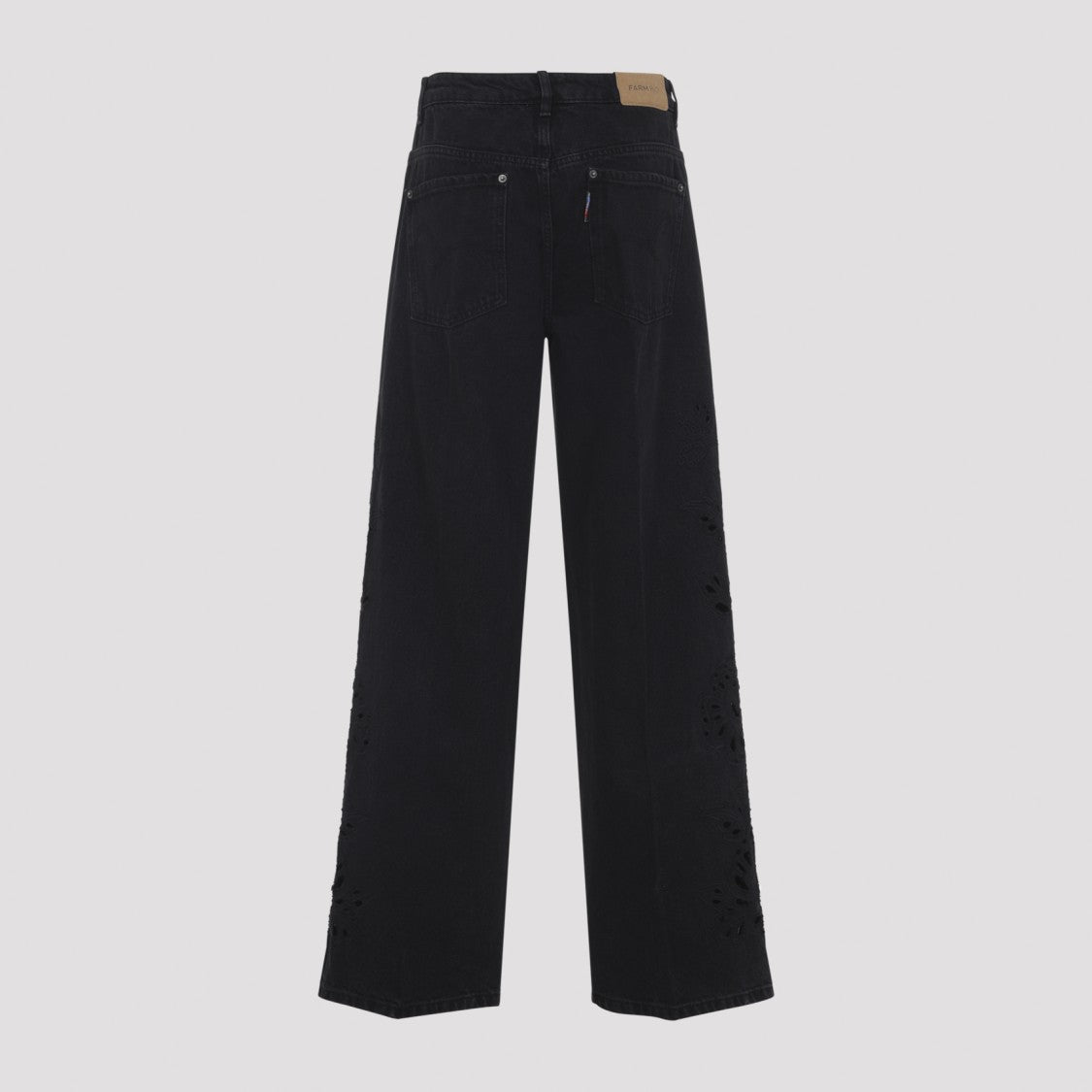 Farm Rio Richilieu Black Cotton Jeans