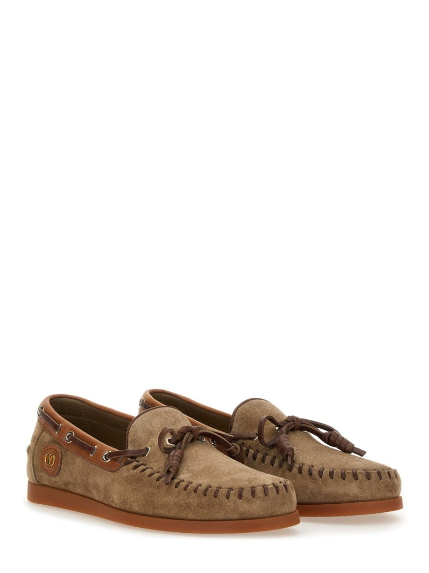 Valentino Garavani "Palm Avenue" Boat Moccasin