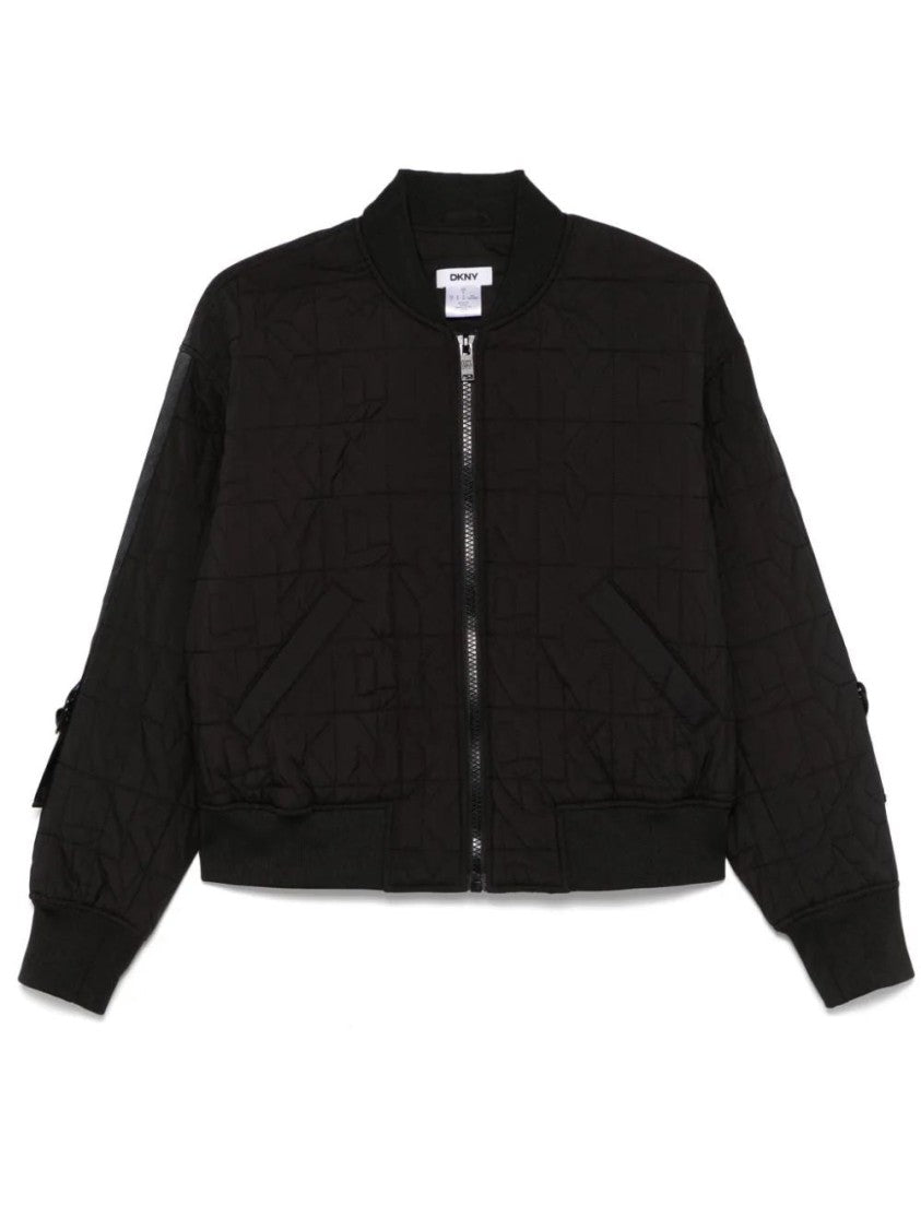 Dkny L/S Quilted Stack Logo Bomber