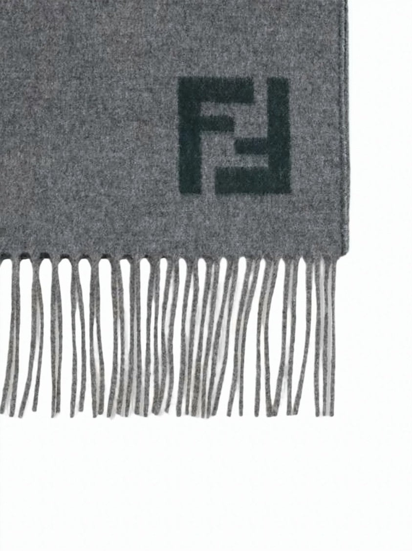 Fendi Reversible Wool And Cashmere Scarf