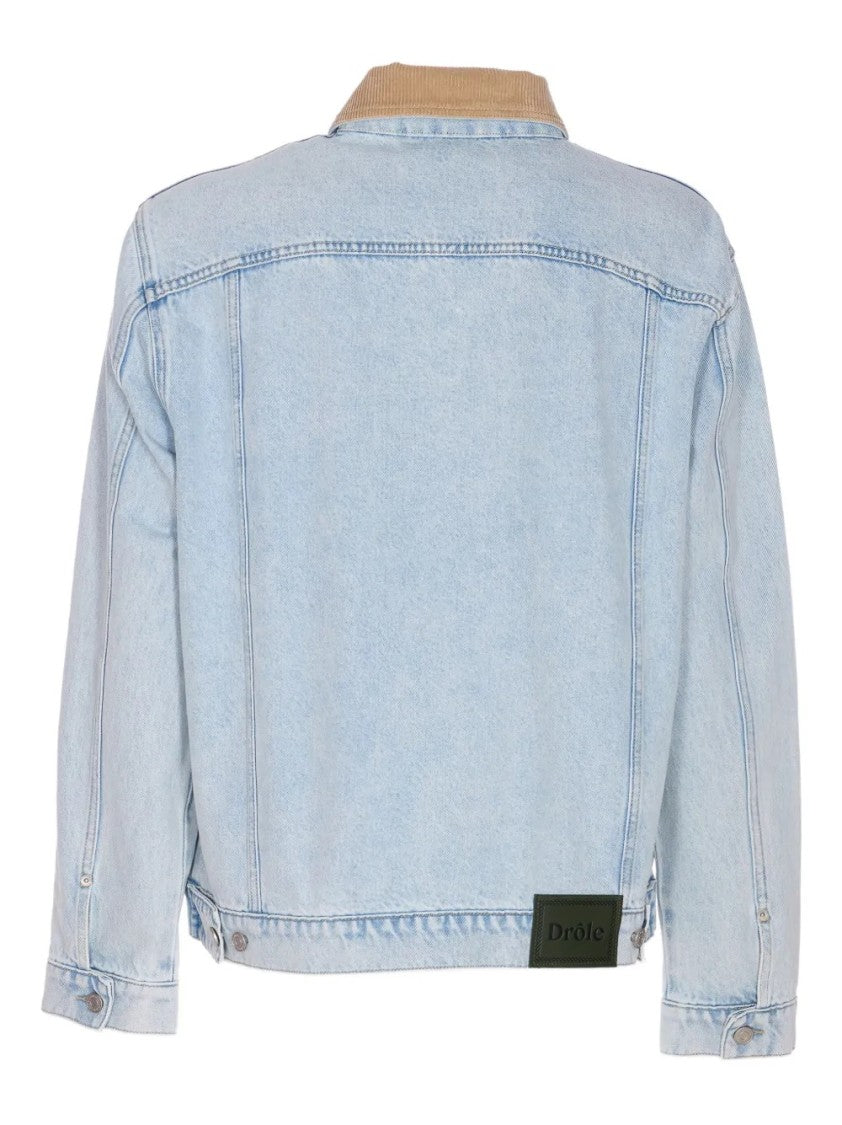 Drôle De Monsieur Denim Jacket With Faded Wash