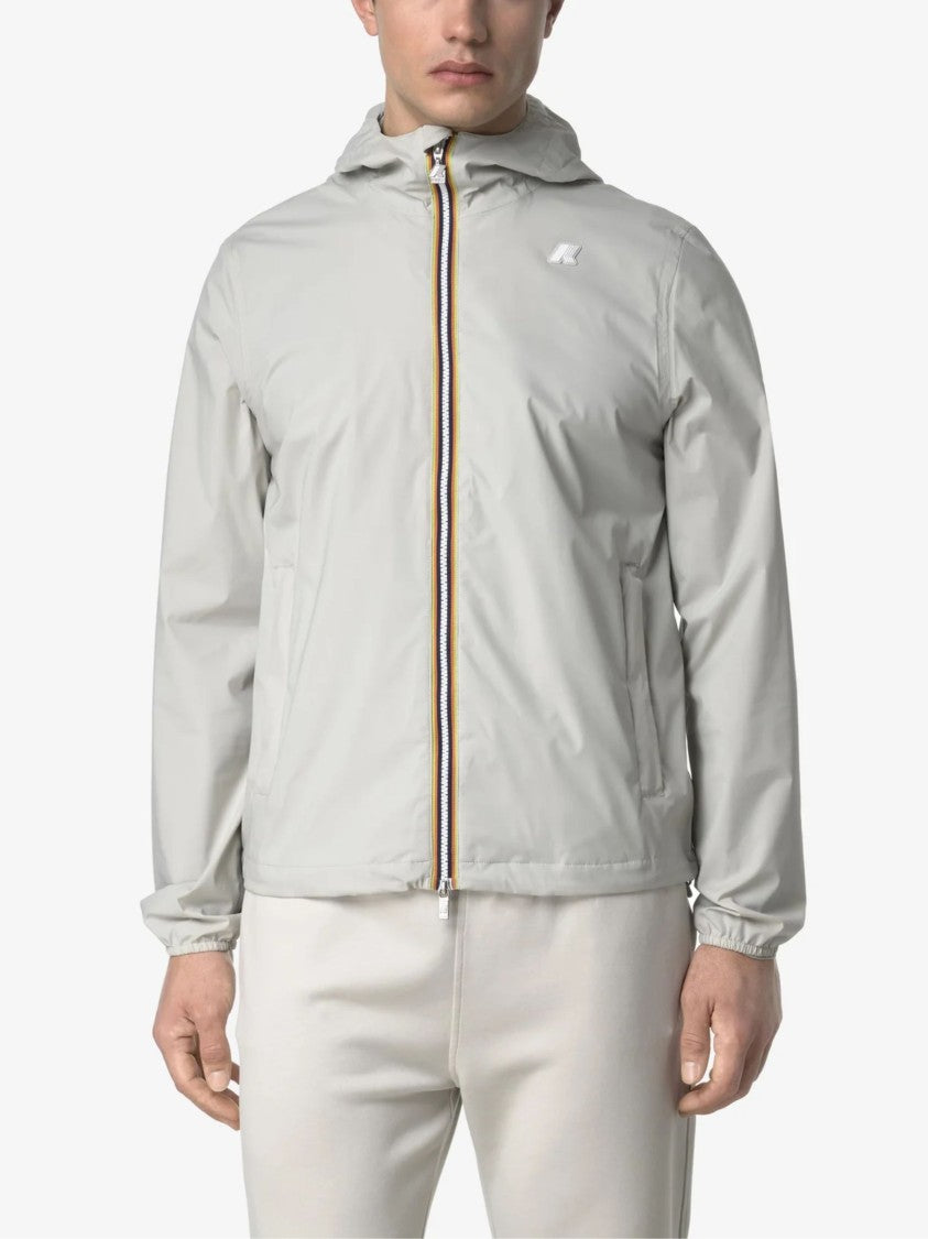 K-Way Smooth Stretch Nylon Hooded Jacket