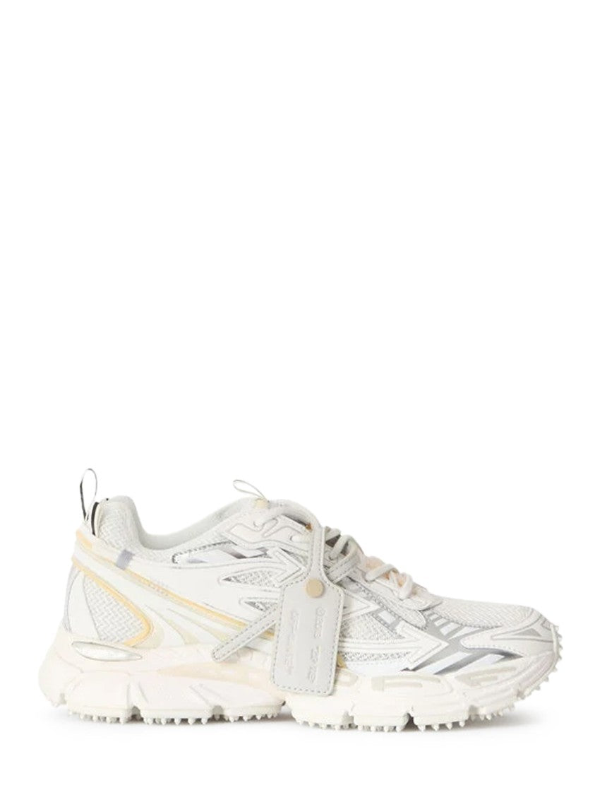 Off-White Layered Mesh Sneakers With Chunky Sole