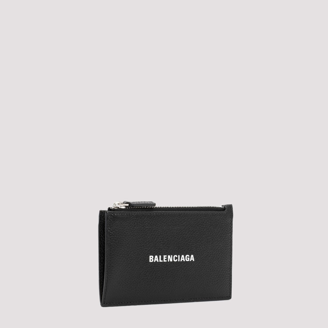 Balenciaga Black Leather Cash Coin