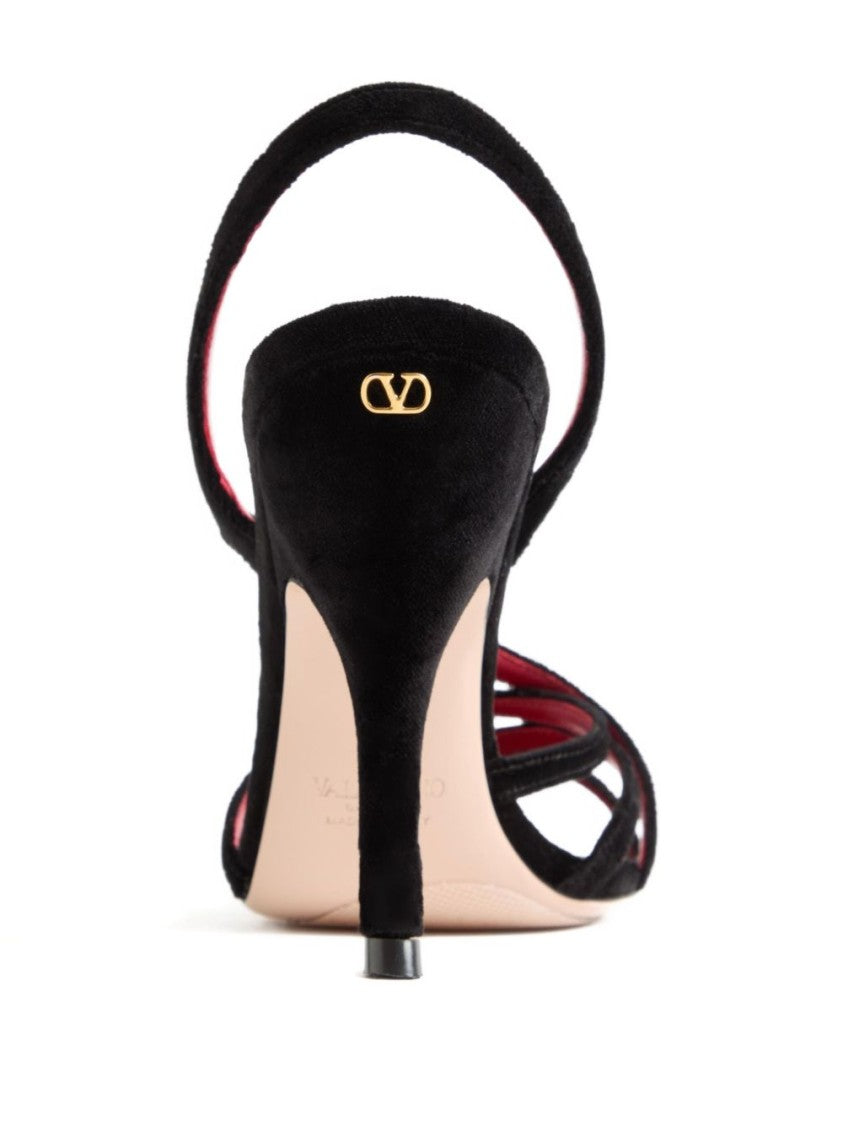 Valentino Garavani Fetishique Velvet Sandal 105Mm