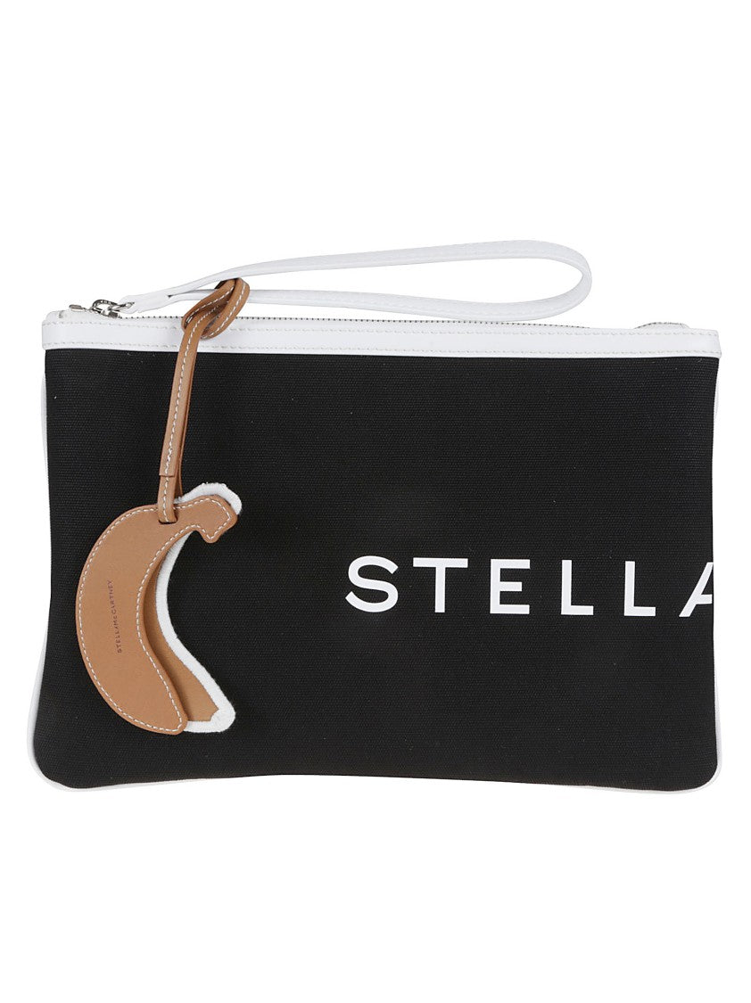 Stella Mccartney Black Minimalist Clutch