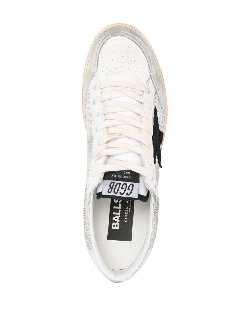 Golden Goose Perforated Mesh And Suede Low-Top Sneakers
