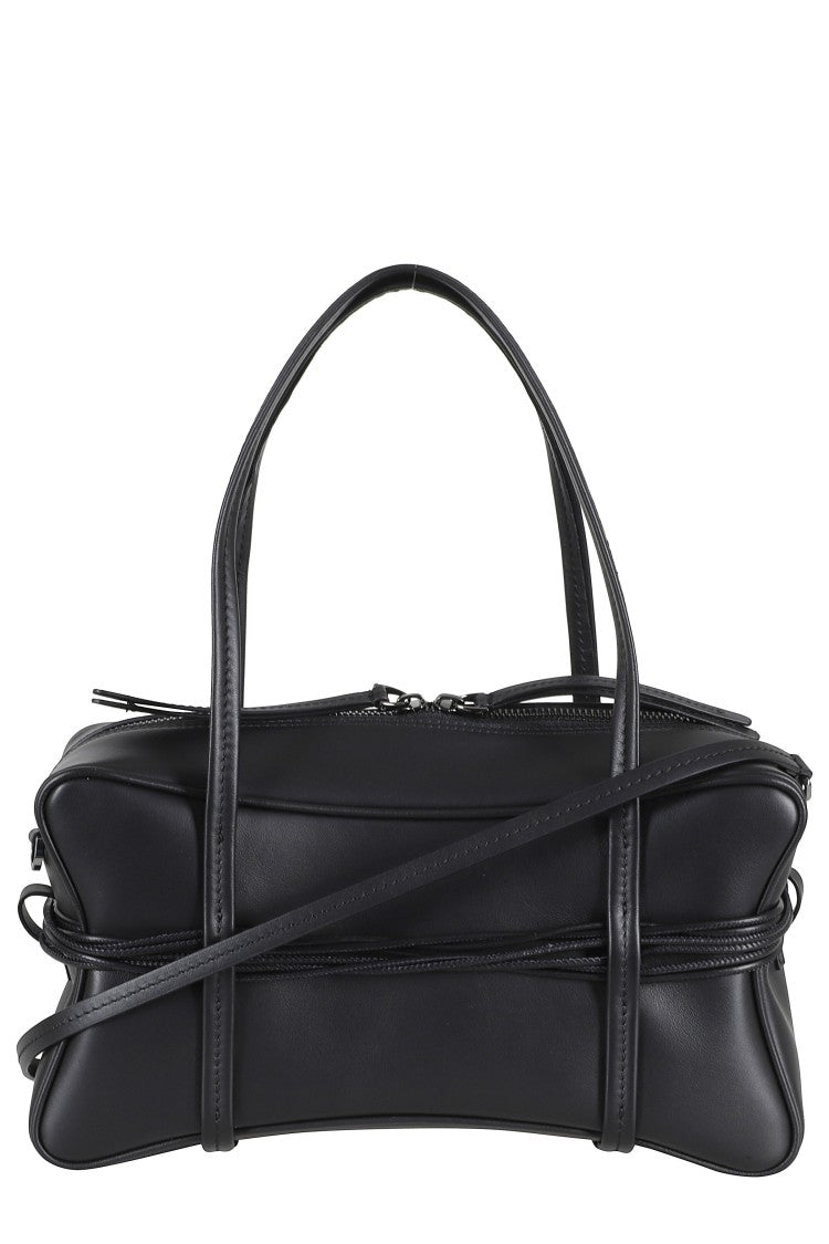 Biasia Black Edwige 4Ever Snap-Hook Leather Handbag