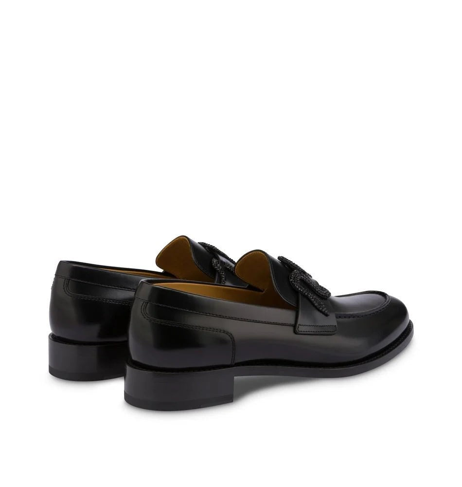 René Caovilla Morgana Black Loafer 20