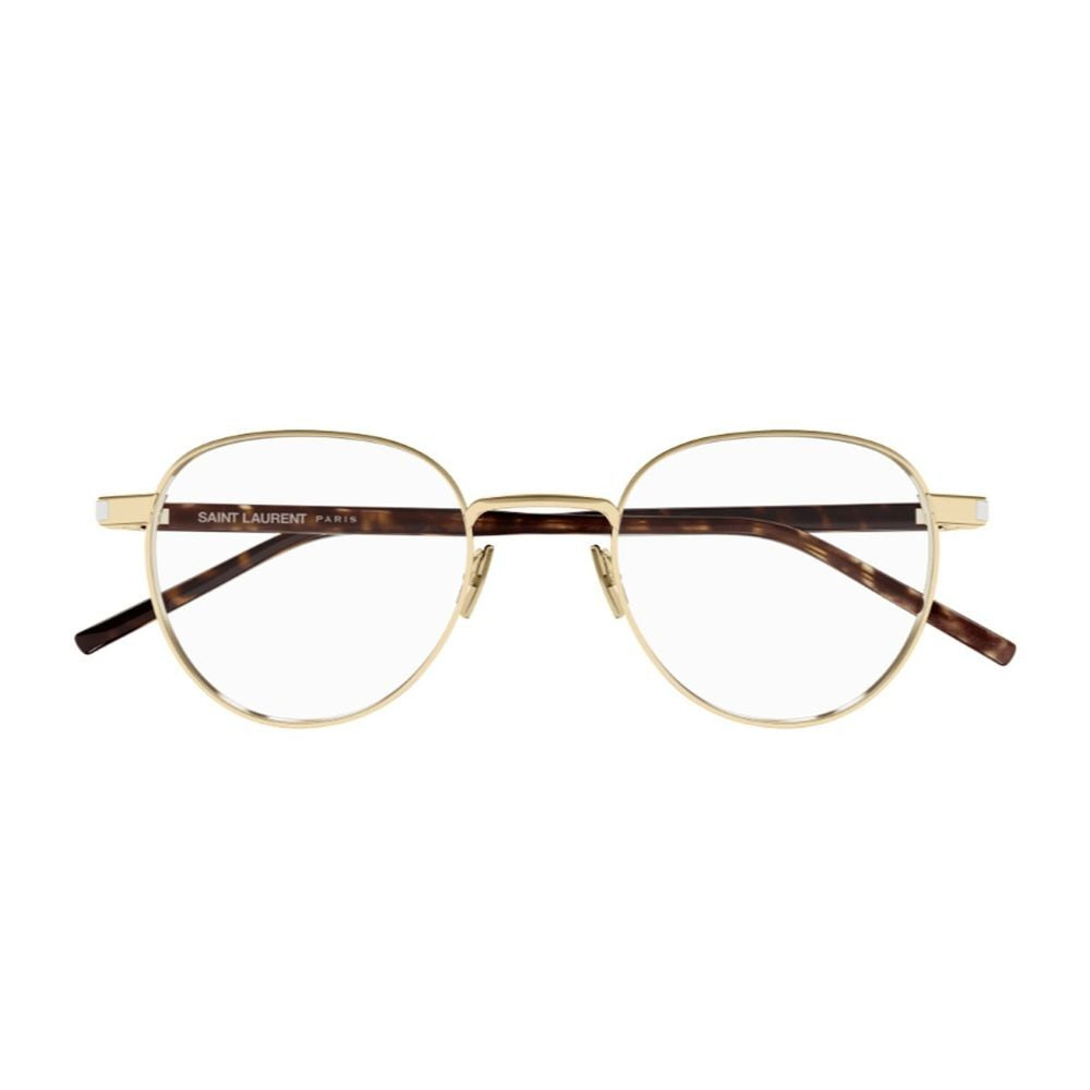 Saint Laurent Sl 781 Linea Corner Angle Optical Frame In Gold-Tone Metal