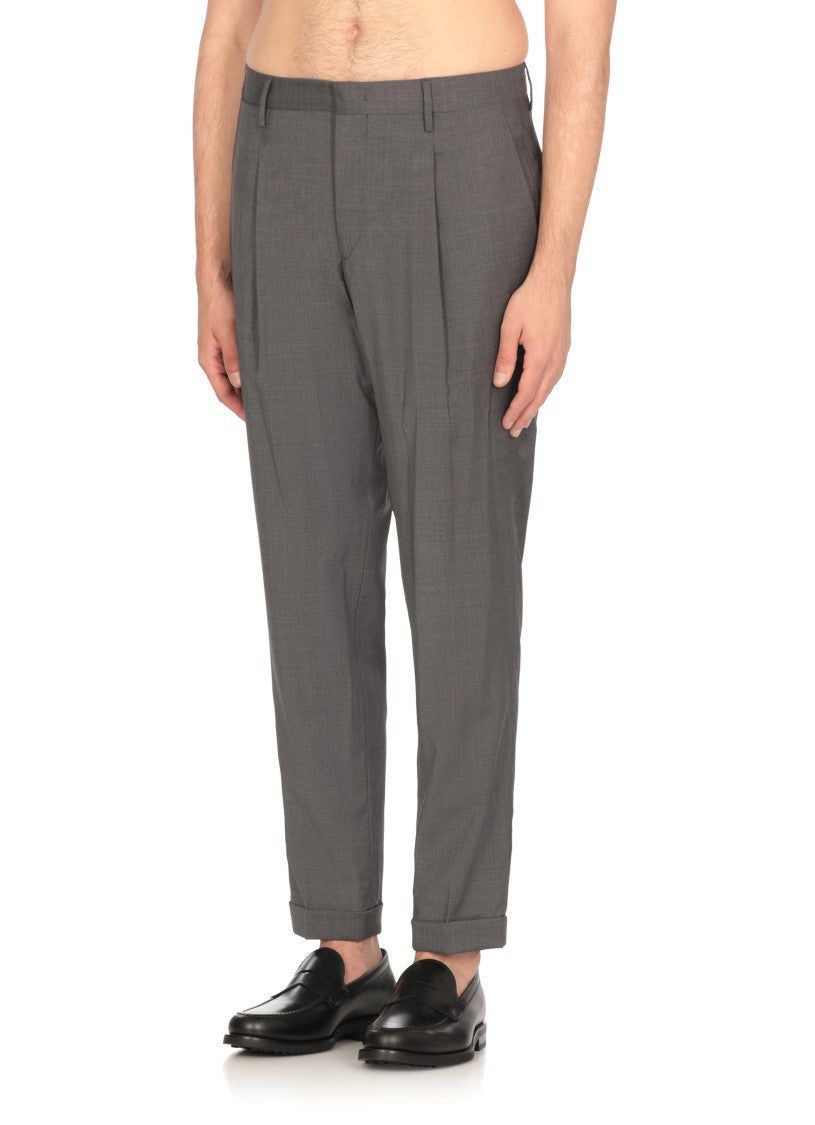 Briglia Grey Virgin Wool Pants