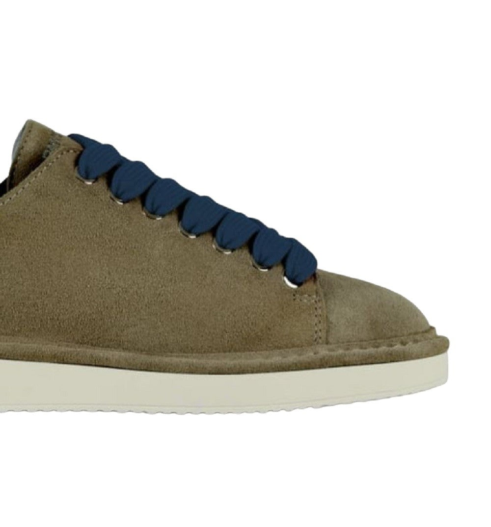 Panchic P01 Lace-Up Sneakers Green Suede Upper