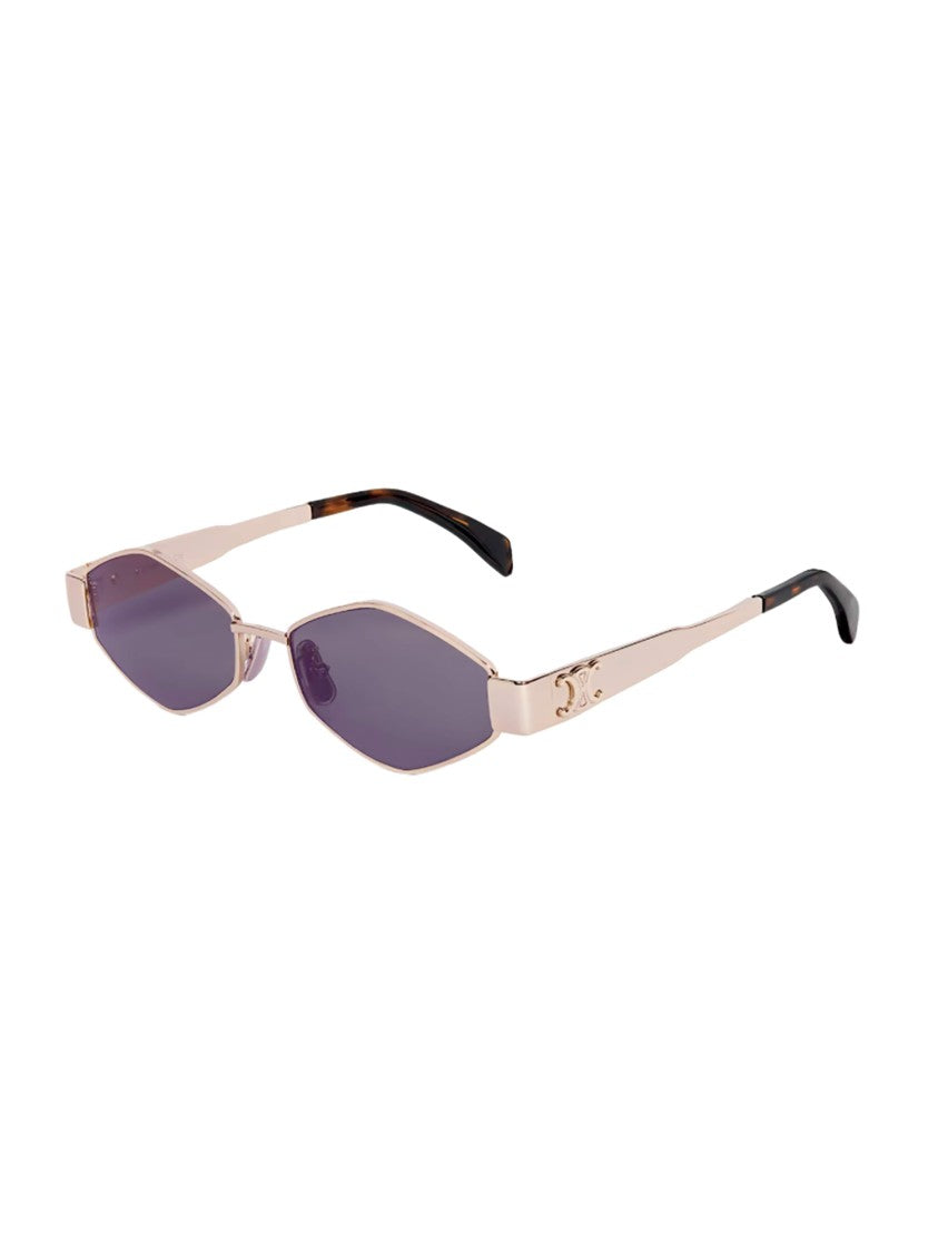 Celine Metallic Finish Hexagonal Sunglasses
